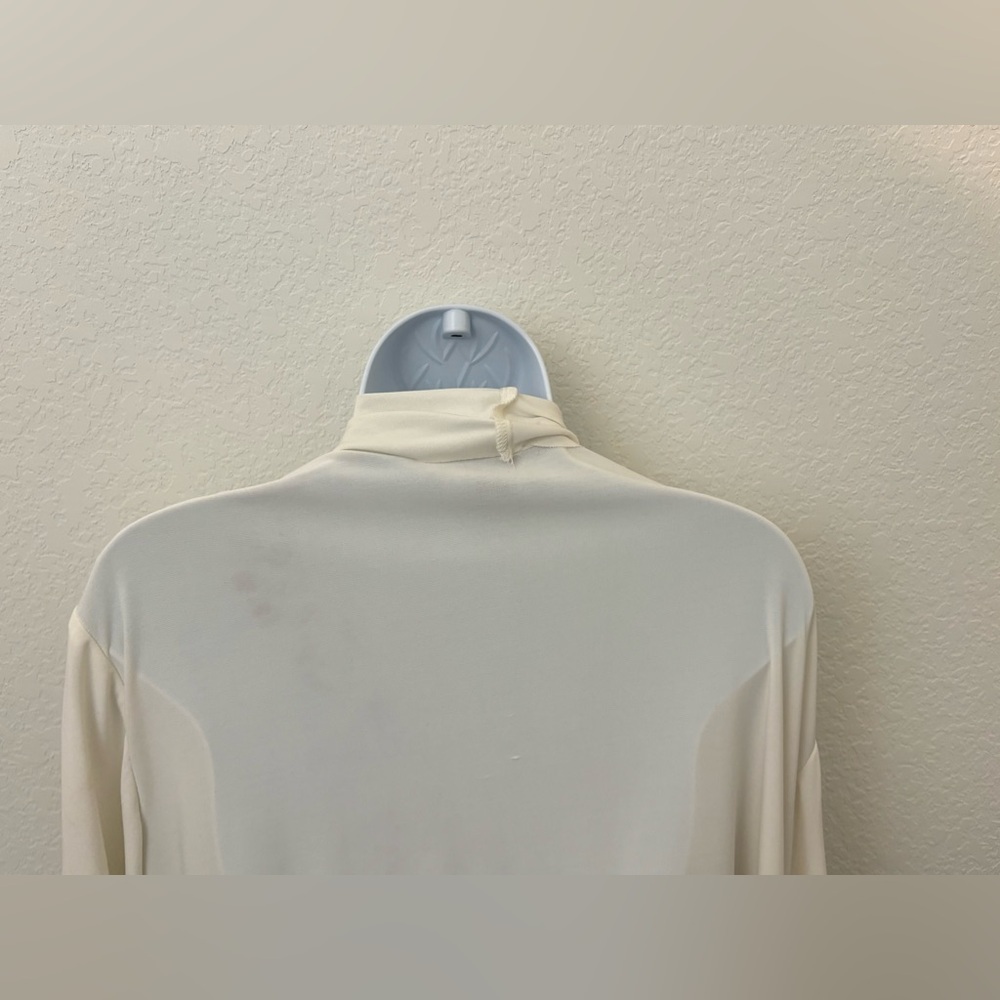 Vtg R&M Richards by Karen Kwong Sz 2x Womens Open Cardigan Cream Ivory Drape​ - Picture 7 of 9